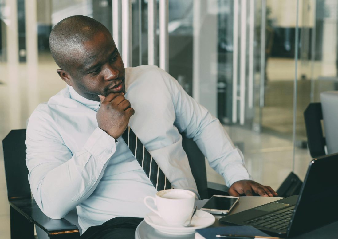 Business leader reflecting on his brand's next chapter